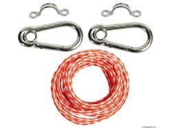 Scaletta universale a 4 gradini per gommoni, telescopica e con bracci pieghevoli